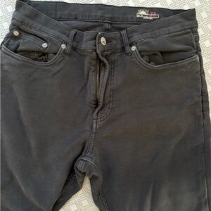 Faherty Men’s Comfort Terry Stretch 5 Pocket Pants Size 33 Onyx Slim Fit